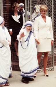 Photograph of Mother Teresa and Princess Diana