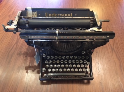 Photograph of typewriter